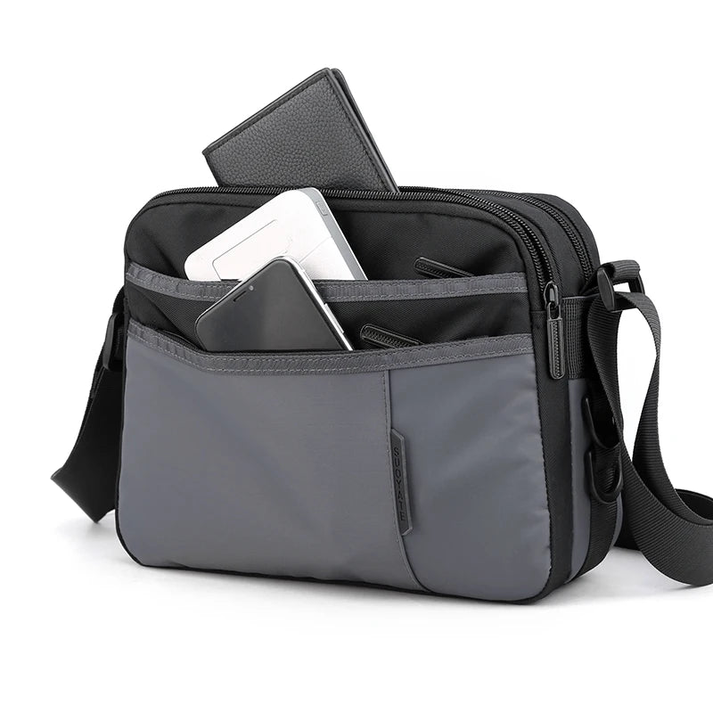 Crossbody Shoulder Bag Men Zipper Travel Messenger Pack Male Shoulder Sling Working Bags Bookbag Briefcase Casual Sling Bag Male