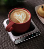 USB Potable Coffee Mug Cup Warmer for Office Desk Use Home Office Smart Electric Beverage Warmer with 3 Temperature Settings