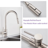 Black Pull Out Sensor Kitchen Faucet Touch Control Faucet 2 Function Mixer For Sink Tap Sprayer Single Handle Mixer Tap