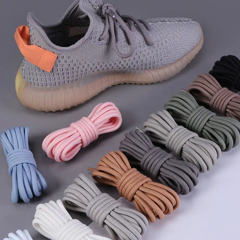 1 Pair Strong Shoelaces Round shoe Laces High Top Outdoor Walking Hiking Boot Laces Bootlaces Sneaker Shoelace 100/120/140 cm