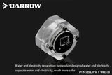 Barrow PC Water Cooling Flow Meter Indicator 5V 3 Pin LRC2.0 Version SLFV1-RGB for Water Cooling System RGB Flow Monitor