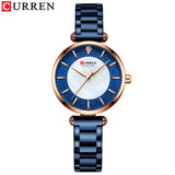 Fashion Stainless Steel Women Luxury Watch Analog Quartz Wristwatch Ladies Elegant Dress Watches Gift Clock Relogio Feminino