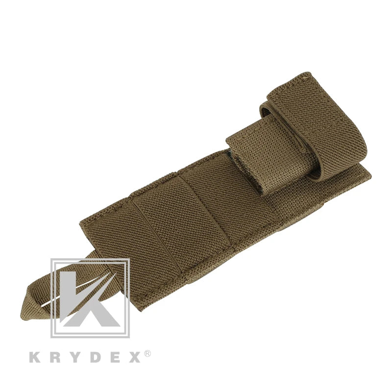 KRYDEX Tactical Modular Radio Antenna Relocation Retention Pouch Small MOLLE Wargame Hunting Hiking Combat Equipment Pouch