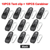 5/10PC Camping Tarp Clips Clamp Canvas Heavy Duty Lock Grip Tent Fasteners Clips Pool Awning Bungee Cord Car Tighten for Outdoor
