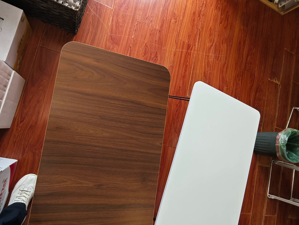 Modern Simple Foldable Dining Table Home Living Room Portable Rectangular Study Table for Small Apartment Bedroom Balcony