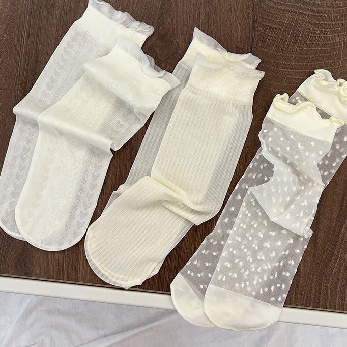 3Pairs/Lot Baby Girls Knee High Socks Long Kids Soft Lace Stuff Princess Sock Ruffle 2-12Years  Cute Girl Socks