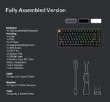 Keychron J2 QMK Wireless Mechanical Keyboard RGB Backlight with Keychron Super mechanical switch
