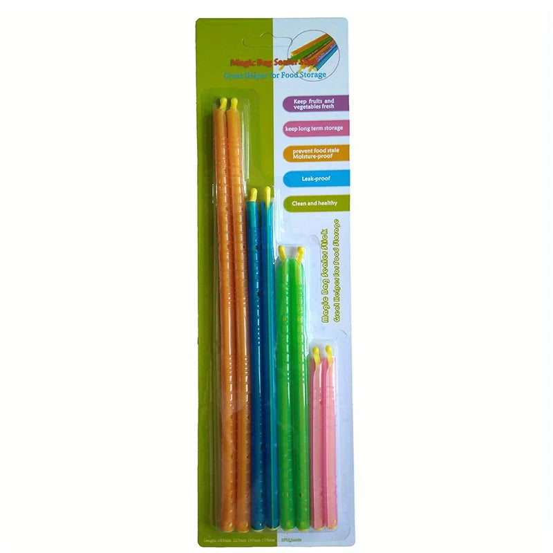 Plastic transparent sealing rod tea moisture-proof sealing strip food fresh-keeping sealing clip sealing strip