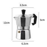 Italian Aluminum Moka Pot Octagon Moka Pot Coffee Pot 1 Cup European Coffee Equipment (50Ml)-New
