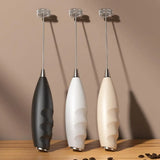 Wireless Electric Milk Frother Battery-Powered Handheld Foamer Coffee Cream Soup Peanut Butter Egg Whisking Baking Accessories