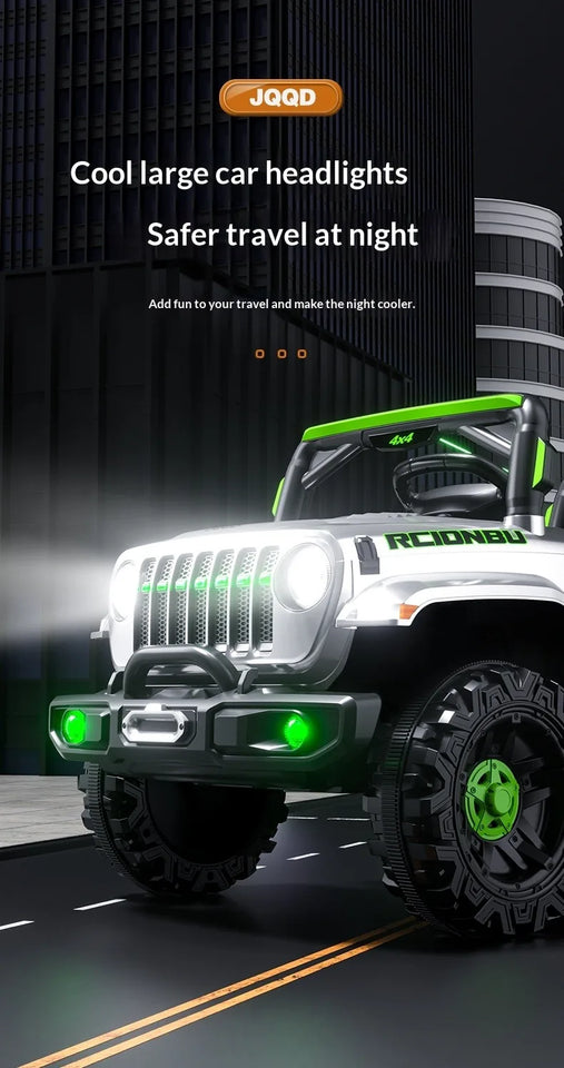 12V 7AH Big Battery Electric Car for Kids - Four-Wheel Remote Control 4WD Off-Road Ride-On Vehicle Quality Children's Transport