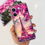 For Xiaomi Redmi Note 13 4G Case Cute Cat Butterfly Cover Soft Silicone Phone Case For Redmi Note 13 Pro Plus Note13 Full Bumper