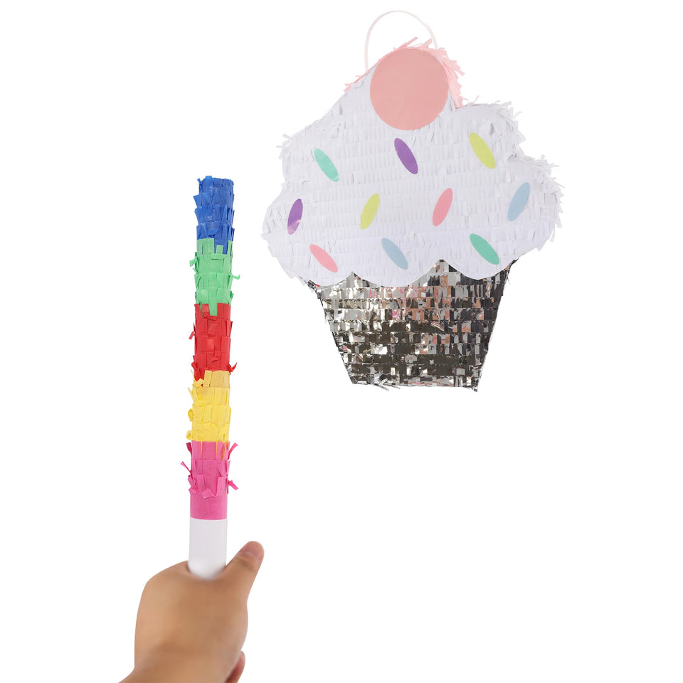Ice Cream Pinata, Pinata Decoration, Candy Party Pinata w/ PVC Stick  Ice Cream Cake Pinata for Party Decoration Pinata
