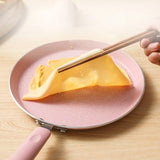 Flat Bottom Pan Pink Non-Stick Pot for Gas Stoves and Cooker Use Mini Omelettes Fried Eggs Pancake Baking Pans Frying Dropship