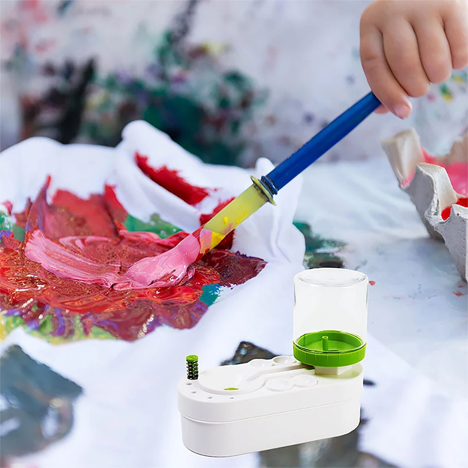 Brush Cleaner Recirculating Washer Gouache Cleaning Tools Painting Tools Kids Painting Pigment Cleaner
