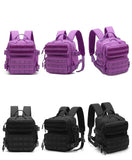 Mini Tactical Backpack for Women Camping Hiking Sports Gym Bag 9L Daily Travel Athlete Fitness Rucksack with Bottle Holder