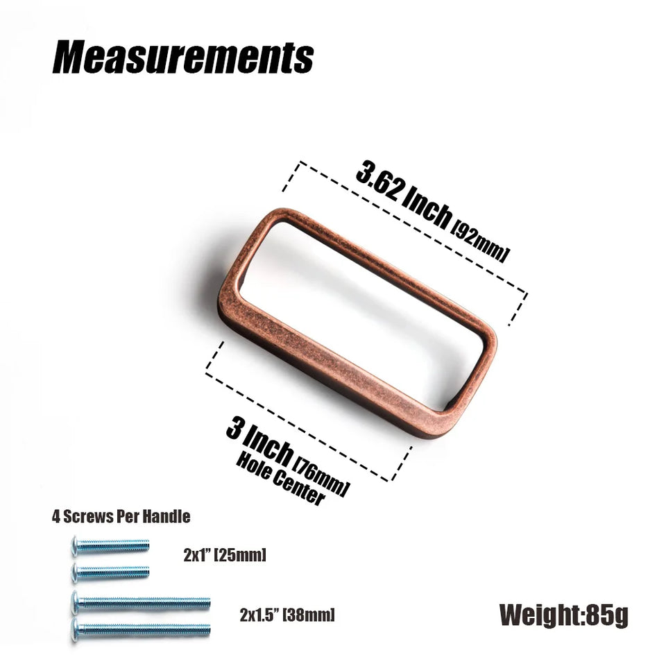 Goo-Ki Brushed Brass Cabinet Handle Antique Three-dimensional Finger Pulls Wardrobe Drawer Long Handle Nickel Drawer Pulls