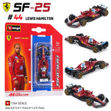 Bburago 1:64 McLaren F1 2025 MCL39 #4 Lando Norris #81 Oscar Piastri car model series children's Christmas boy gift toys