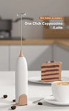 Electric Milk Frother Handheld Coffee Foam Maker 12000RPM Stainless Steel Whisk Portable Easy Clean Battery Operated