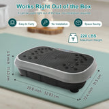 Vibration Plate Exercise Machine Fat-Burning Home Fitness Fat Slinger Shaping Whole Body Workout Portable Fitness Equipment