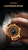 LIGE Creative Luxury Mens Watches Roulette Game Dial Fashion Mens Watch Waterproof Luminous Quartz Wristwatches Rolling Ball
