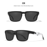 KDEAM New Arrivals Fashion Square Polarized Sunglasses For Men And Women Fishing Sun Glasses Colorful Lens With Hard Case