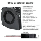 New Dual Ball Bearing 120MM Fan GDB1232 For GOSTIME 5V 12V 24V 120X120X32MM Large Air Volume Fan Barbecue Grill Turbo Blower