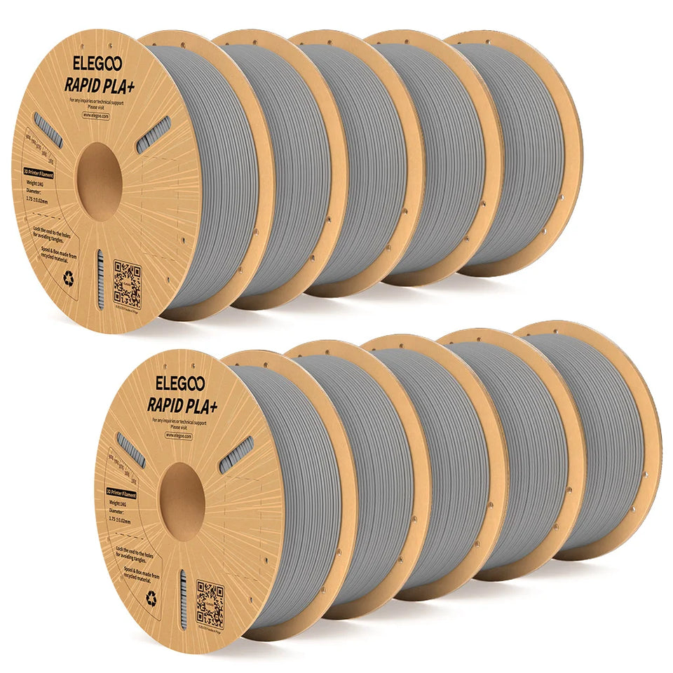 ELEGOO RAPID PLA+ Filament 1.75mm, 3D Printer Filament, Support 30-600mm/s Printing Speed, Compatible with Most FDM 3D Printers