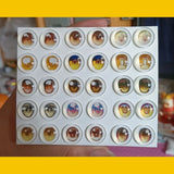 15 Pairs/set Bjd Eye Doll's Eyes 10/12/14/16mm Glass Eyeball Cartoon Type Anime Eye Diy Girl Toys Dress Up Gift Doll Accessories