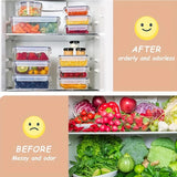 48-Piece Leakproof Food Storage Containers Set, BPA-Free, Stackable Meal Prep, Easy-Snap Lids, Includes Labels & Marker