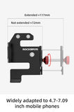 ROCKBROS Bike Phone Holder 360° View Bicycle Phone Holder for 4.7-7 inch Mobile Phone Moto Motorcycle Bracket Shockproof Bracket