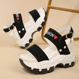 Summer Thick-soled Sandals for Women 2026 New Fashion Non Slip Beach Shoes Woman Lightweight Casual Platform Plus Size Sandals