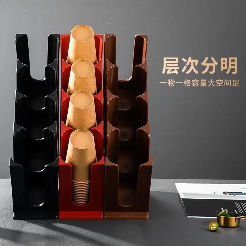 Coffee And Milk Tea Shop Injection Molded Cup Holder Cup Dispenser Cup Holder Bar Counter Integrated Molding Paper Cup Holder