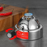 Butane Mini Burner Portable Gas Burner Inflatable Coffee Brewing Stove with Gas Valve Pipe Butane for Trekking Hiking and Picnic