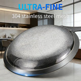 Multi-Functional Hot Pot Fat Skimmer Spoon, Stainless Steel Fine Mesh Strainer for Grease, Foam & Food Residue Removal