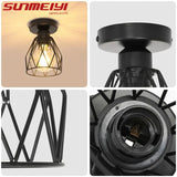 Nordic Simple Restaurant Lamp Postmodern Creative Art Personality Diamond Bar Bedroom Restaurant Entrance Ceiling Lamp