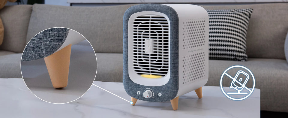 Jafanda Air Purifier for Home Bedroom 780sq ft, HEPA &Activated Carbon, Air Cleaner with Fragrance Sponge & Nightlight for Smoke