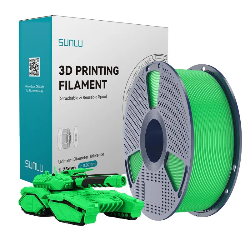 SUNLU 1KG High Speed PLA 3D Printer Filament 1KG 1.75mm ±0.02MM High Flow Speedy 3D Printer Filament Designed for Fast Printin