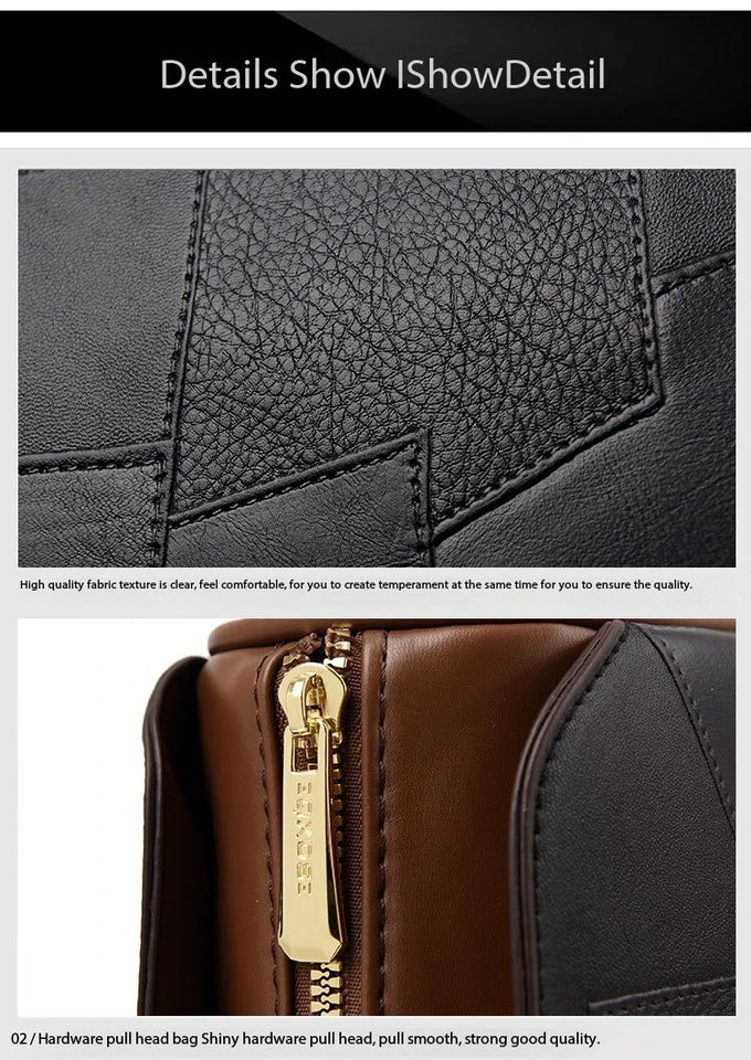 Luxury Kangaroo New Genuine High Quality Soft Leather Women Purses Cofrossbody Bag Designer Brand Ladies Shoulder Crossbody Bags
