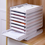 Bedroom Storage Shelves Wardrobe Closet Layered Partitions Home Drawers Organizer Stackable Storage Box Space Separation Tool