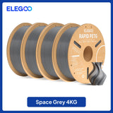 ELEGOO Rapid PETG Filament 1.75mm 1KG,High Speed 30-600mm/s 3D Printer Filament 1kg Fits for Most FDM 3D Printers