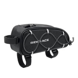 RIDERACE Bicycle Top Tube Bag Portable PU Rainproof Waterproof MTB Gravel Bike Handlebar Front Bag Road Cycling Accessories
