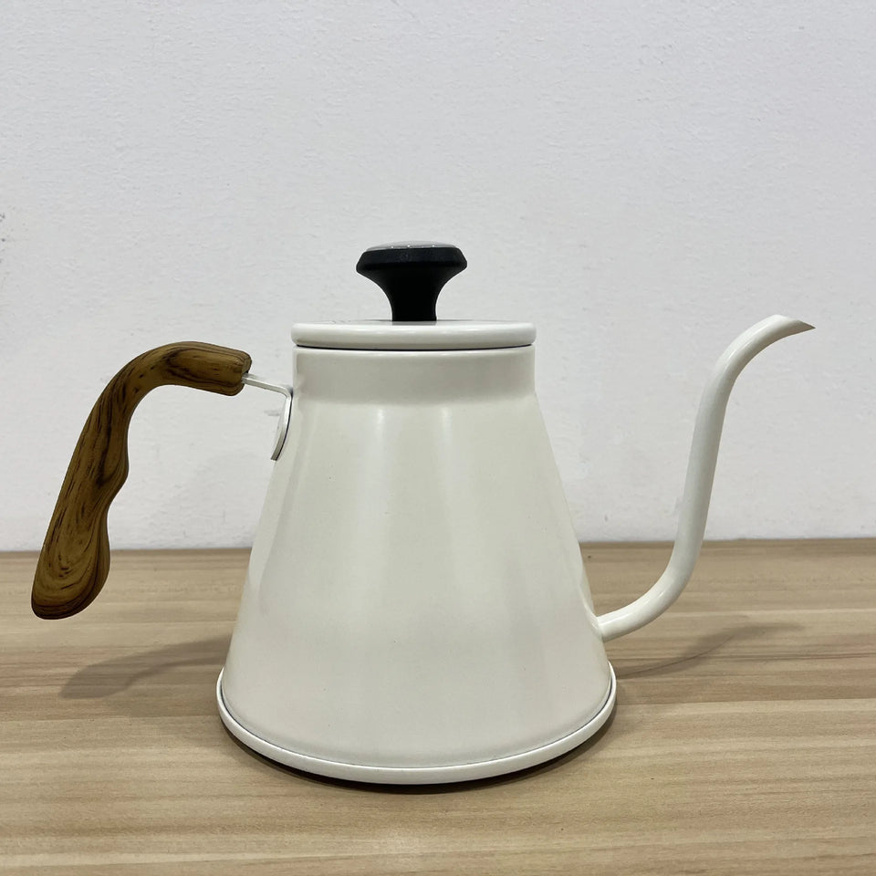 1.2L Pour Over Coffee Kettle - 304 Stainless Steel, Long Spout with Temperature Control, Suitable for Open Flame & Tea Brewing