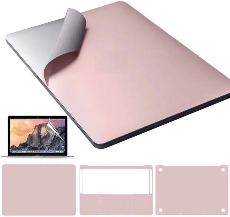 Rose Gold Full Body Skin for MacBook air (13-inch, A1931 A1932 A2179 A2337), Full-Cover Protective Vinyl Decal Sticker