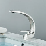 Luxury Brass Basin Faucet Deck Mounted Black Hot Cold Water Bathroom Basin Wash Mixer Tap Single Hole For Bathroom