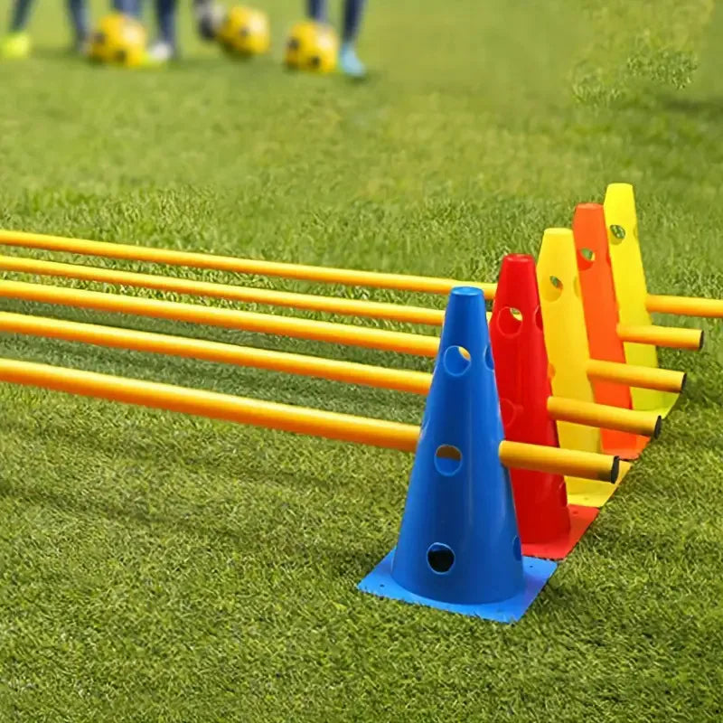 10 pcs 32CM Perforated Sign Barrels Obstacles Road Cones Barricades Soccer Basketball Training Equipment