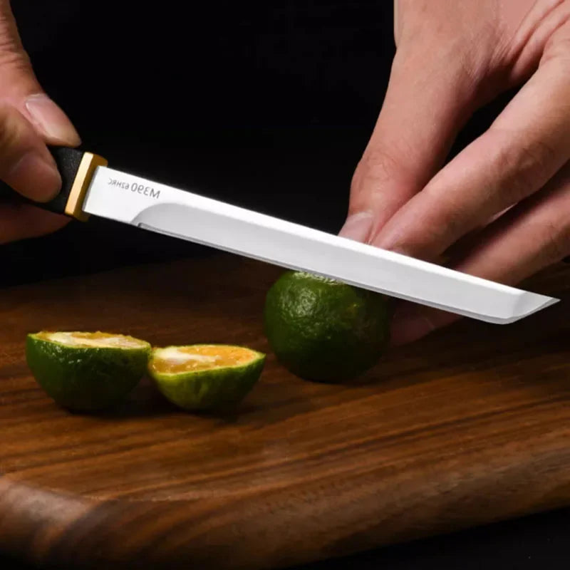 Fruit Knife Stainless Steel Home Portable Knife, M390 Multifunctional High Hardness Straight Knife Sharp