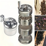 40mm Metal Grinder and Crusher: 4-Layer Hand Crank with Metal Handle - Suitable for Grinding Herbs, Spices, Cinnamon, Ginger