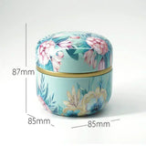 New Portable Retro Metal Tea Can Chinese Candy Coffee Bean Tea Bag Sealed Moisture-proof Container Personalized Storage Supplies