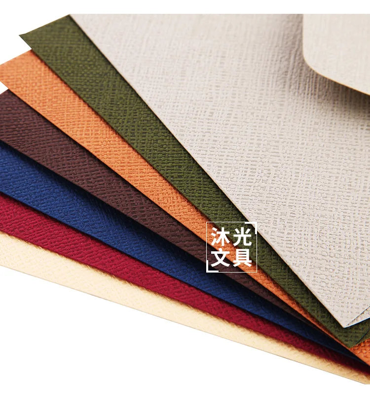 20pcs/pack C6 Paper Envelopes Retro Hemp Texture Western Envelopes for Wedding Party Invitation Greeting Cards Gift Envelopes